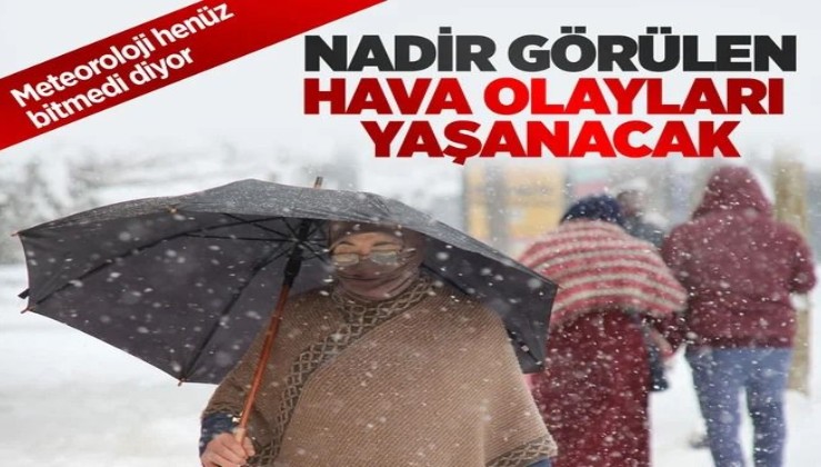 Meteoroloji Hen Z Bitmedi Diyor Nadir G R Len Hava Olaylar Ya Anacak